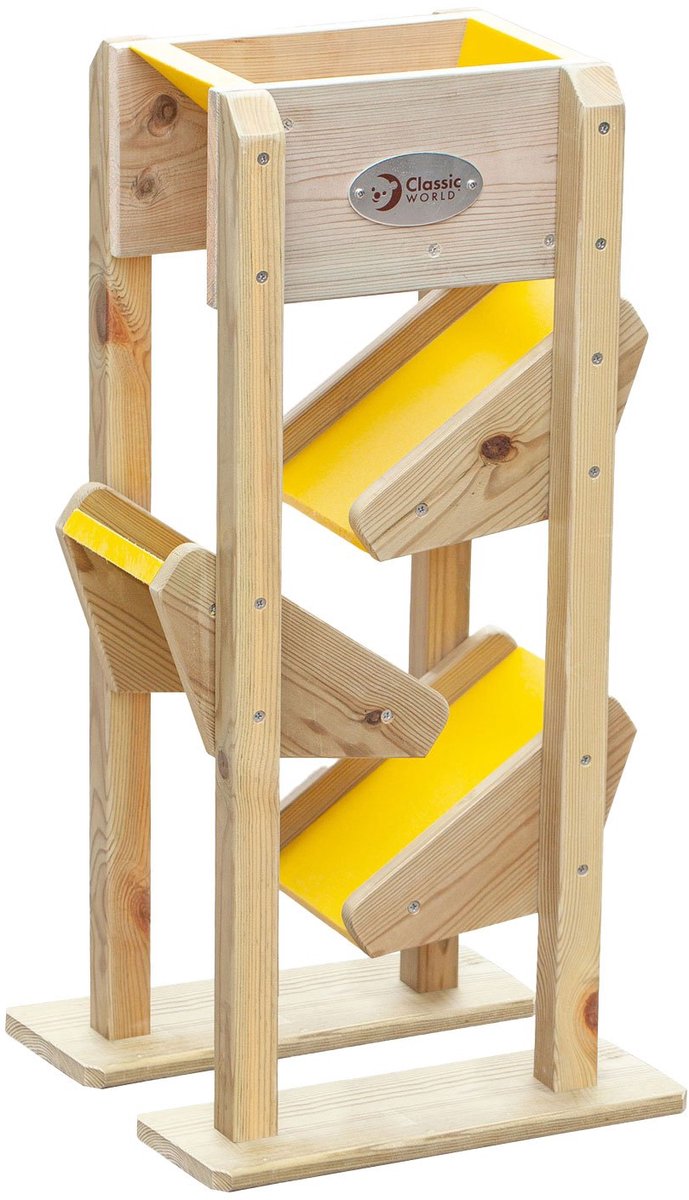 Classic World World Houten Zandtrechter/Glijbaan