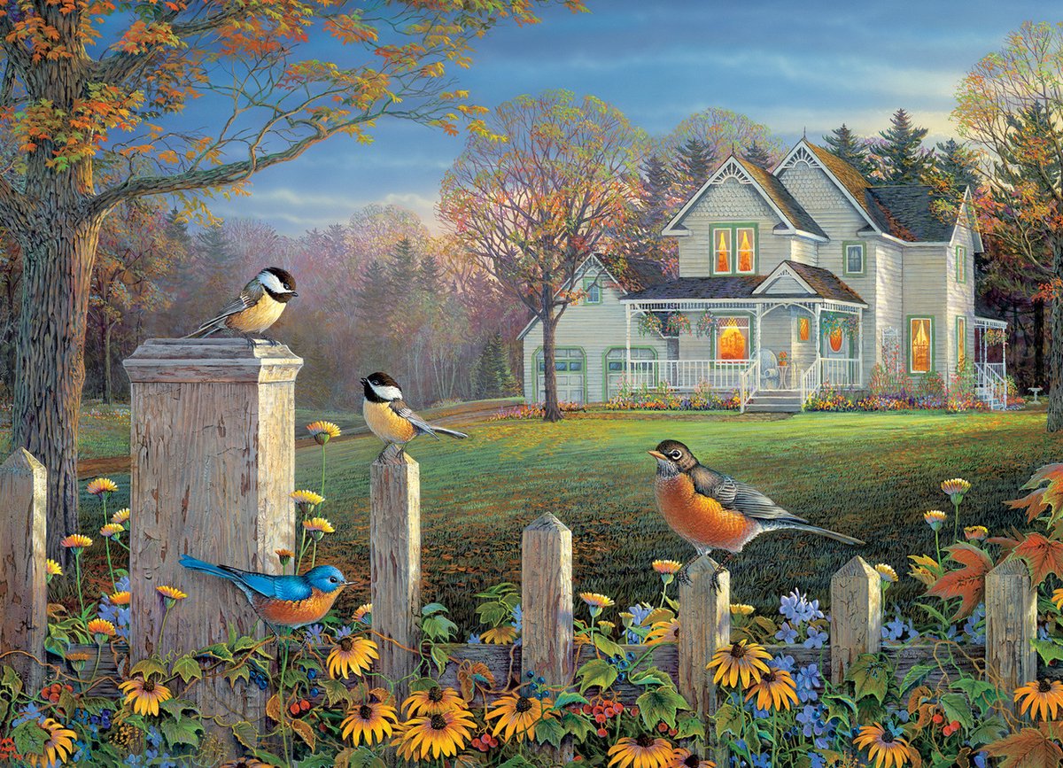 Cobble Hill legpuzzel avondvogels - 1000 stukjes puzzelspel.