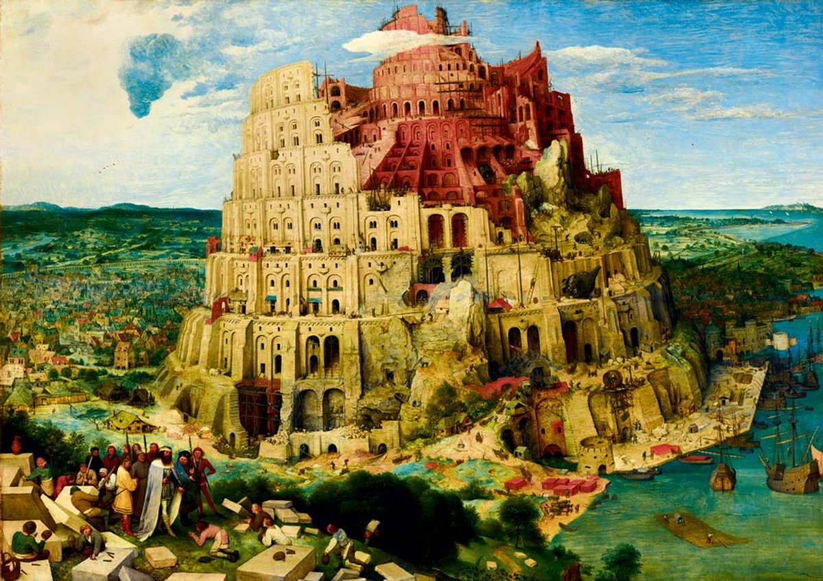 Bluebird Puzzle legpuzzel Pieter Bruegel the Elder - The Tower of Babel 2000 stukjes.