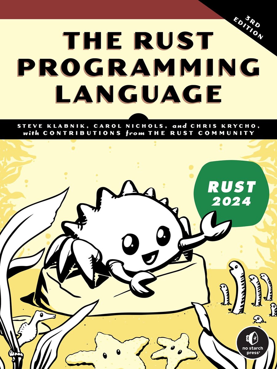 Omslag van The Rust Programming Language, 3rd Edition