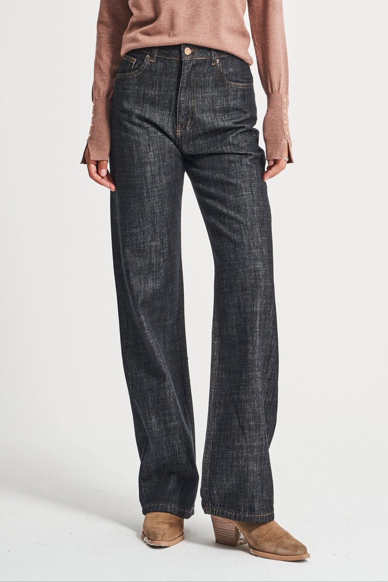 It's Basic - Straight Mid Rise Jeans - Stone