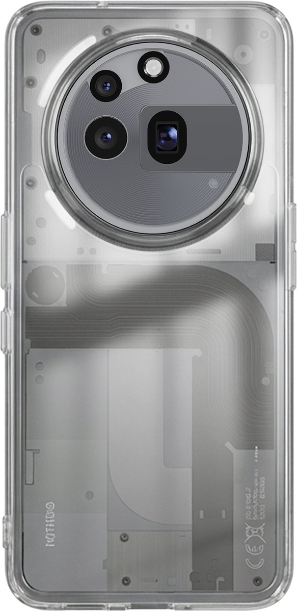 Avizar Hoesje Geschikt voor Nothing Phone 3a Pro Zacht Silicone, Transparant