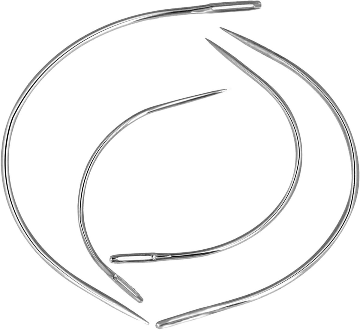 Weefnaalden Gebogen - Duurzame Naalden voor Bekleding en Leer - Zadelspeld met Type C - Handige Naaiaccessoires