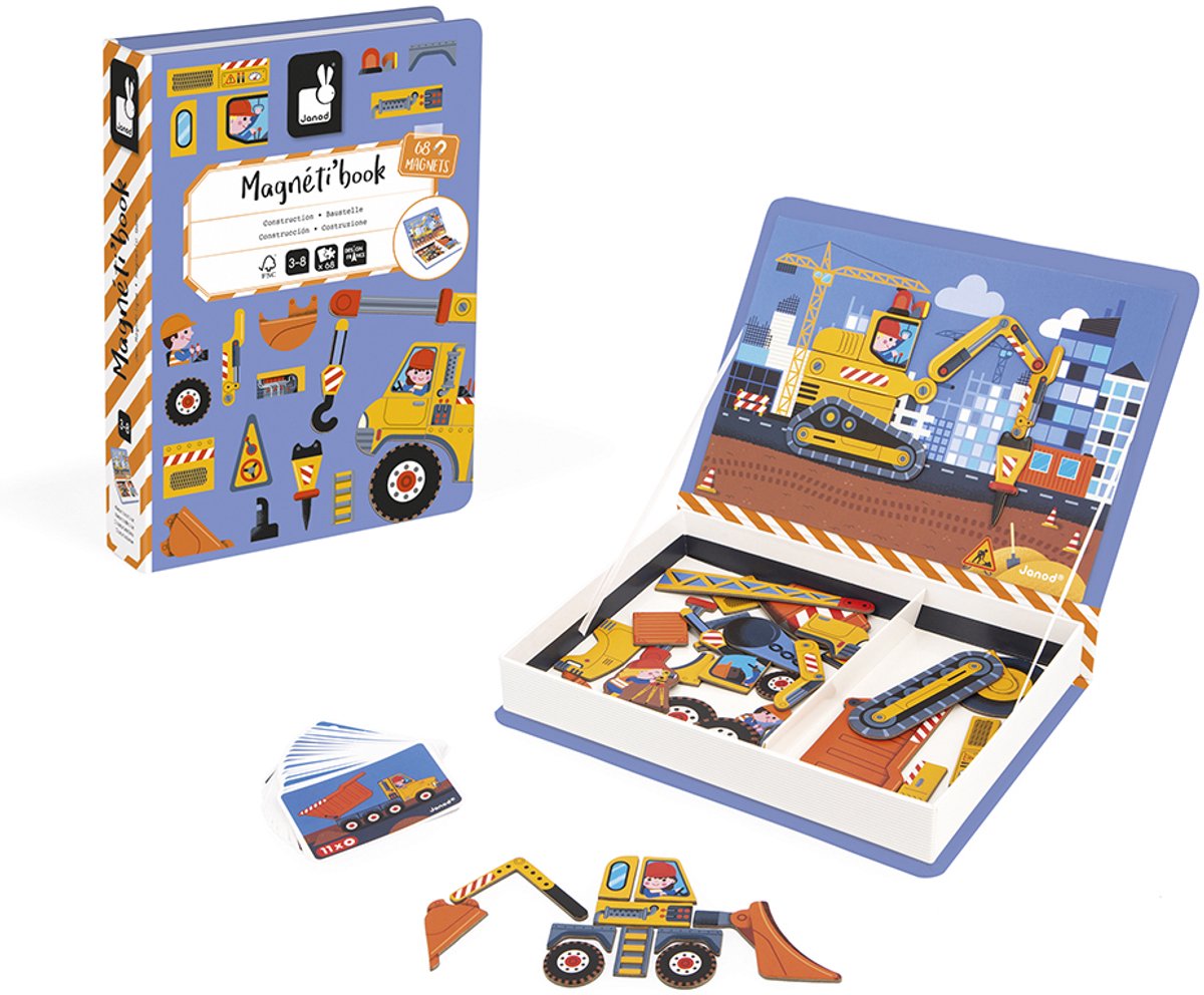 Janod - Magnetibook - Constructie - Magneetboek Speelset — afbeelding 4