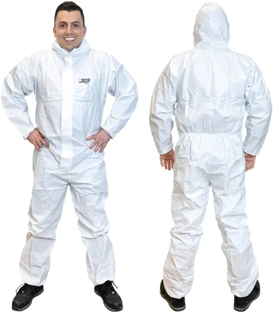 Salopette jetable CROP avec capuche - XL