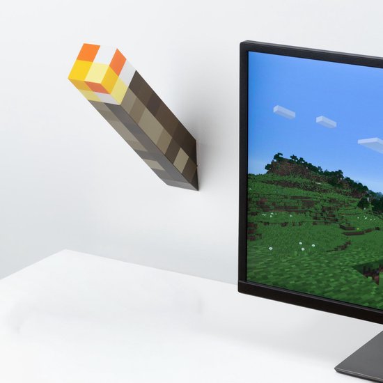 Minecraft - Fakkel Lamp - Torch - 13cm hoog