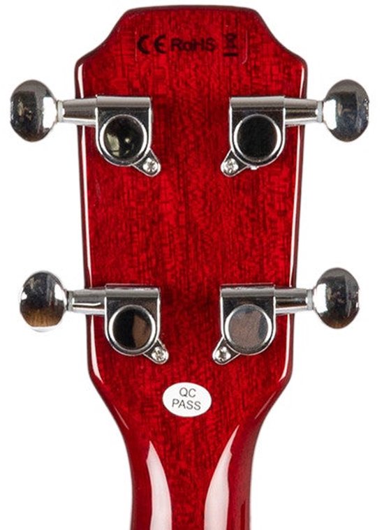 Flight ALMPIOTECR Pioneer Ukulélé électrique ténor - Rouge cerise