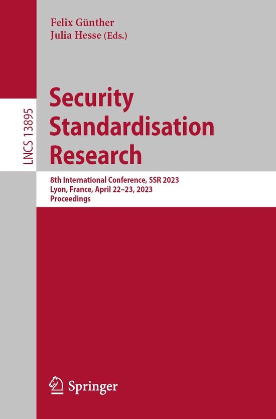 Springer Nature Proceedings Computer Science - Security Stan ... - cover