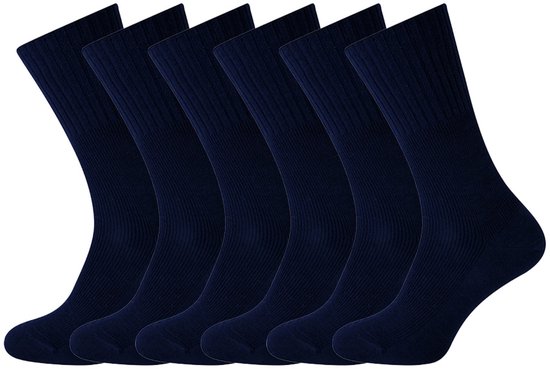 10 Paar Diabetessokken Dames Zonder Elastische Band & Naad Sokken Diabetici Met Comfortband Katoen 35 38 Zwart 3109938847