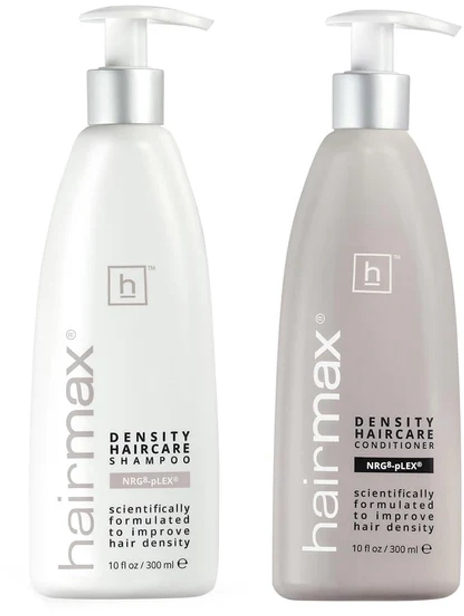 HairMax Density Hair Care Set Voor gezonder haar - Density STIMUL8 Shampoo 300 ml - Density EXHILAR8 Conditioner 300 ml Set