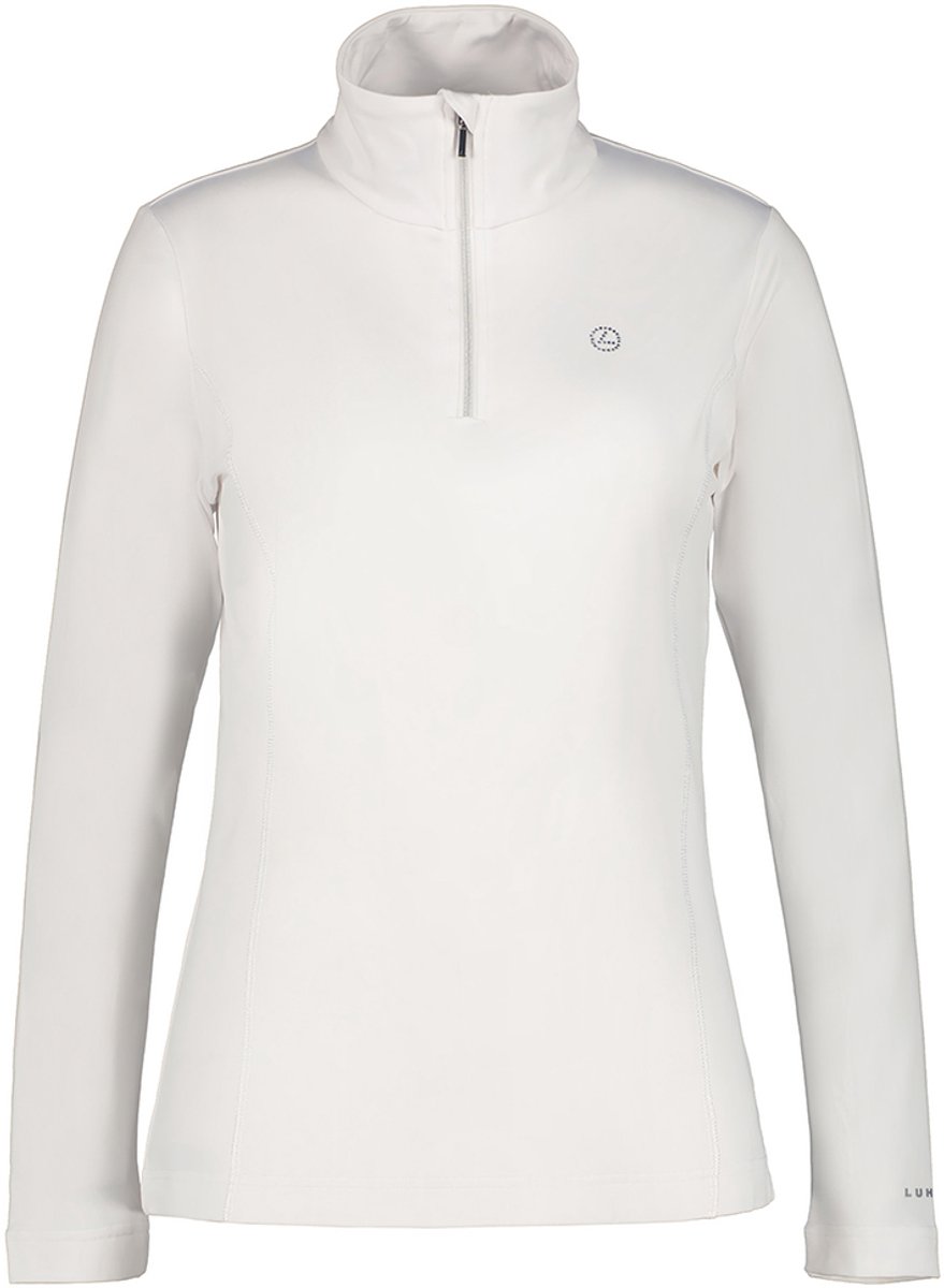 Luhta Hailuoto L Fleece Met Halve Rits Vrouw Wit