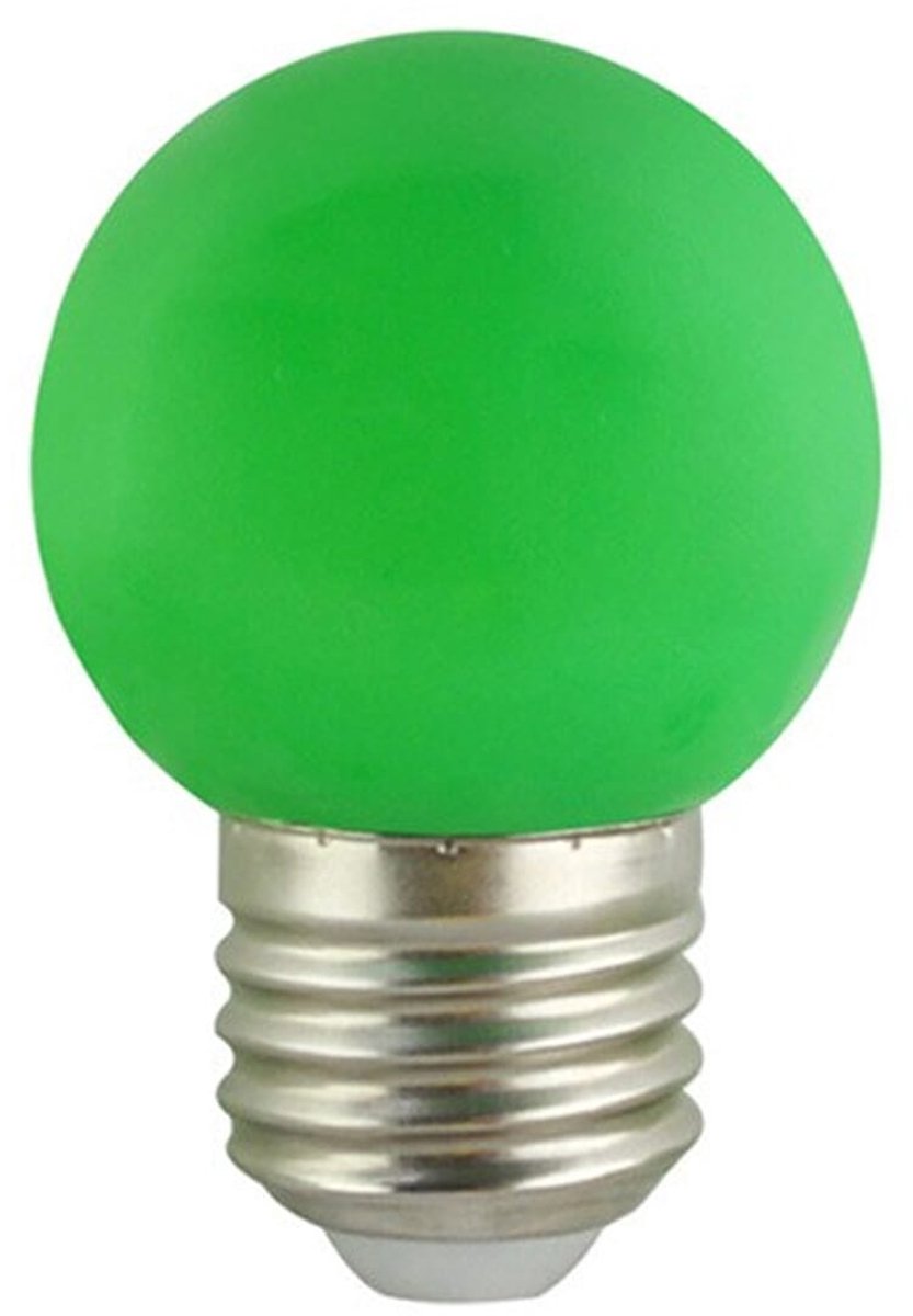 VITO LED Lamp G45 E27 - 2W (vervangt 15W) - 120lm - Groen Licht - 180-240V - Flikkervrij - Energiezuinig
