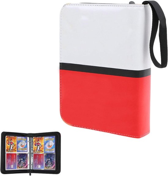 Verzamelalbum voor Pokemon-kaarten, 50 pagina's, 400 vakken, draagbaar, waterdicht, PU-kaartenboek, het is het cadeau Verzamelalbum voor Pokemon-kaarten, 50 pagina's, 400 vakken, draagbaar, waterdicht, PU-kaartenboek, het is het cadeau