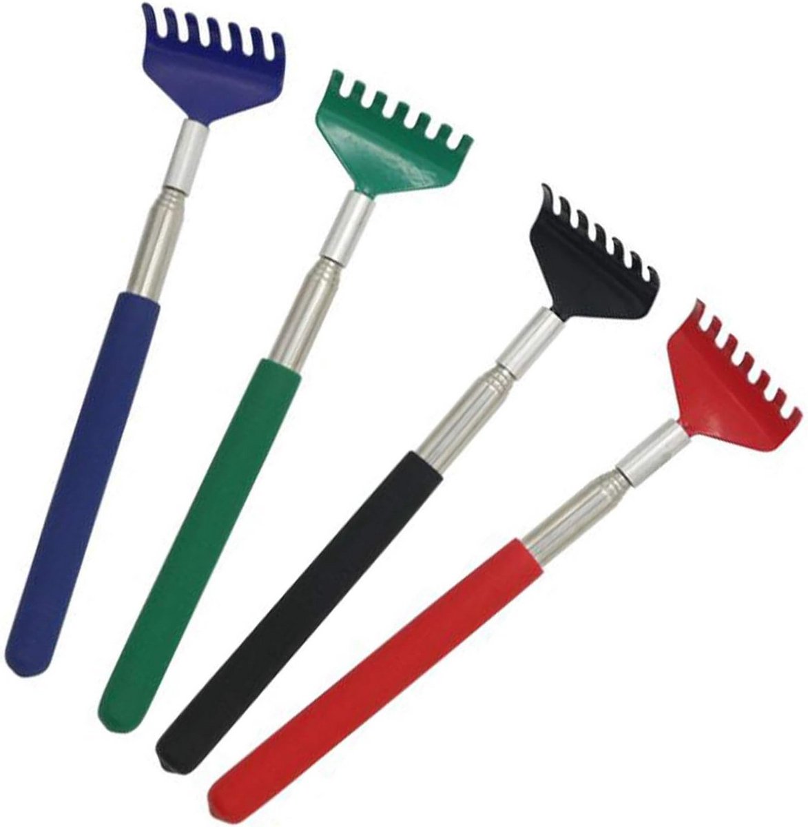 Uitschuifbare Back Scratcher – 4 Stuks Draagbare Massage Tool voor Rug, Hoofd en Benen