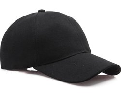 Baseball cap - Beechfield - Pet - 6 Panelen - Verstelbaar - Katoen - Zonwering - Hoofddeksel - Zwart