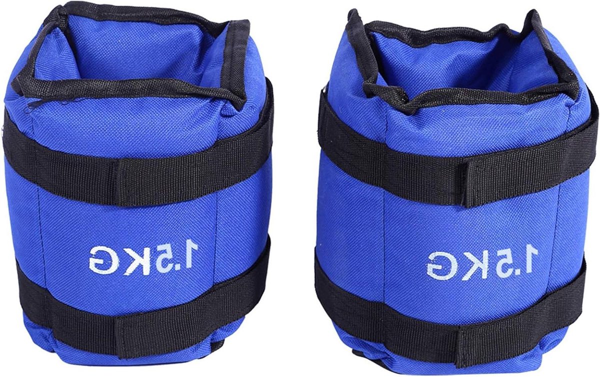 Allecta - Enkelgewichten set 1,5 kg - Verstelbare armgewichten voor fitness, hardlopen en joggen - Set van 2