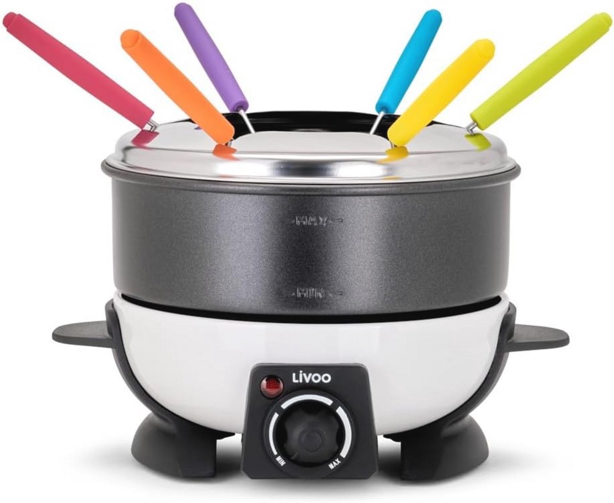 Fondue-apparaat voor 6 personen met instelbare thermostaat en 1,6 l inhoud