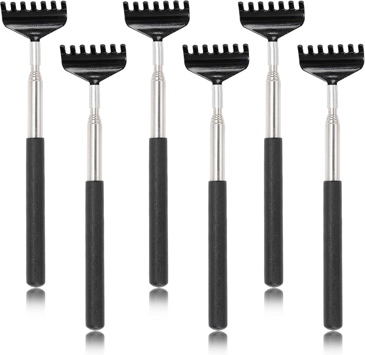 Telescopische Rugkrabbers Set van 6 – Uittrekbare Rugmassage Tools