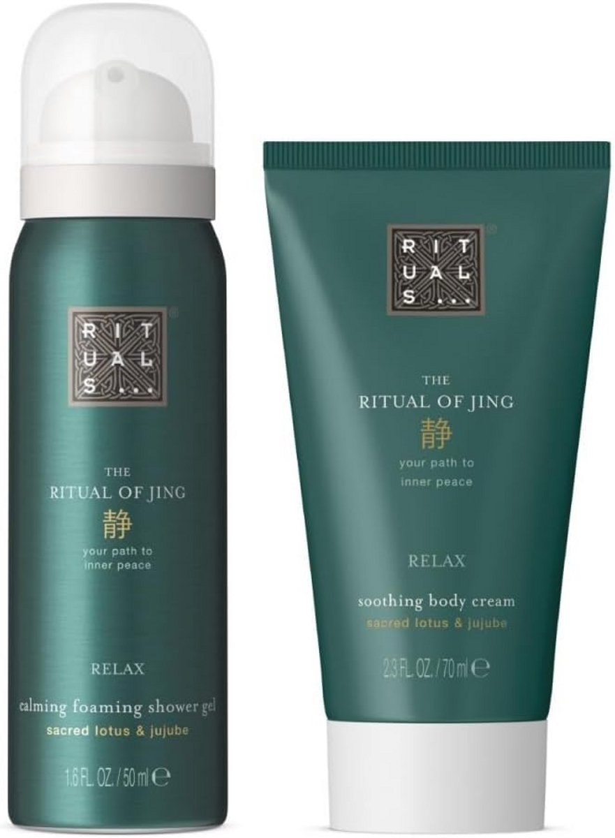 The Ritual of Jing Mini reisset - Lichaamscrème en Doucheschuim