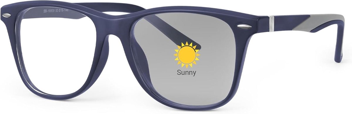 Blauwlichtbril voor dames en heren met fotochromische glazen