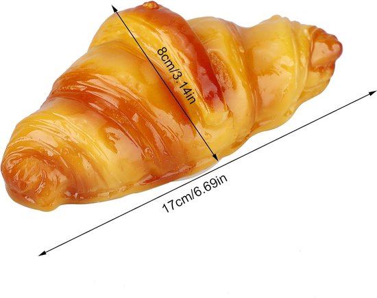 LED nacht licht analoge 3D licht grappig licht slaapkamer bed batterij licht home deco grappige verlichting brood licht - Croissant van Paladone — afbeelding 2