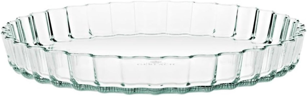 Quichevorm van hittebestendig borosilicaatglas - 26 cm ronde ovenschaal voor oven en vriezer