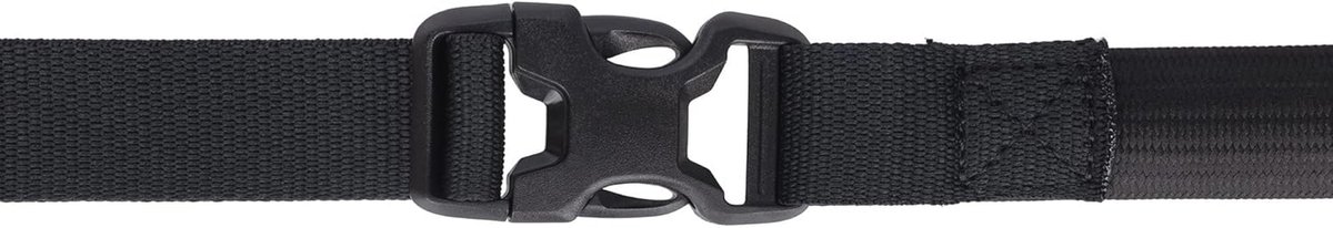 Verstelbare Bagageriem voor Motorfiets - 26mm x 1.2m, Zwart