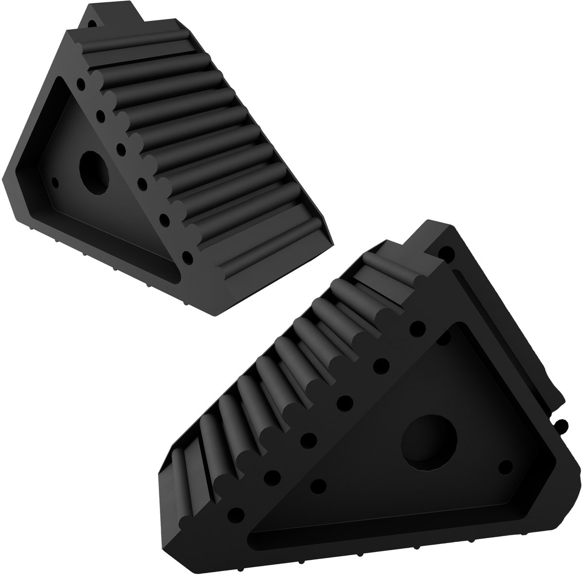 Aufun wielblokken met handvat – 2 stuks – kunststof – 20x10x15 cm – voor auto's en aanhangers