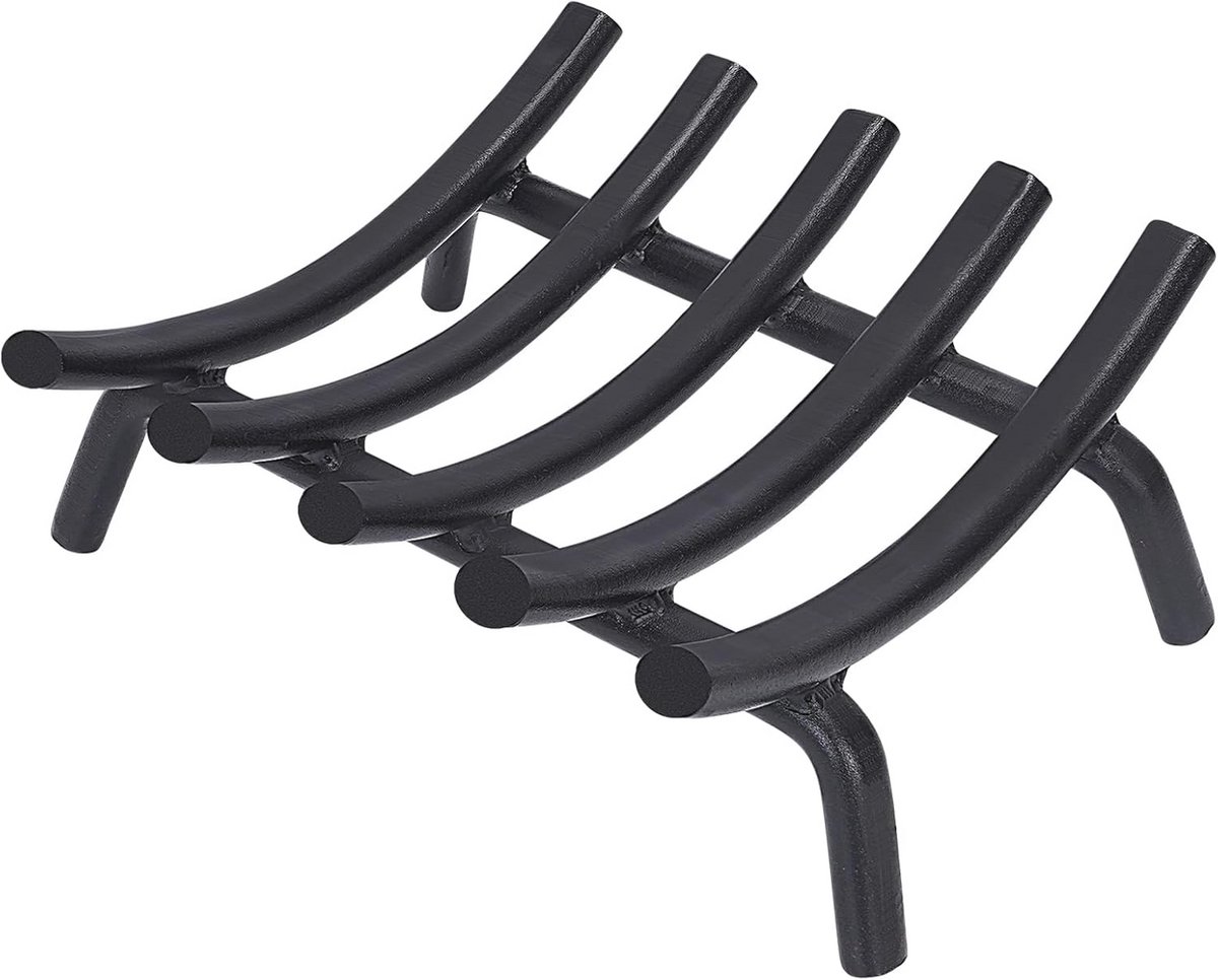 Open haard rooster 14 Inch Ronde Staal - Heavy Duty Houtkachel Accessoire voor Binnen en Buiten