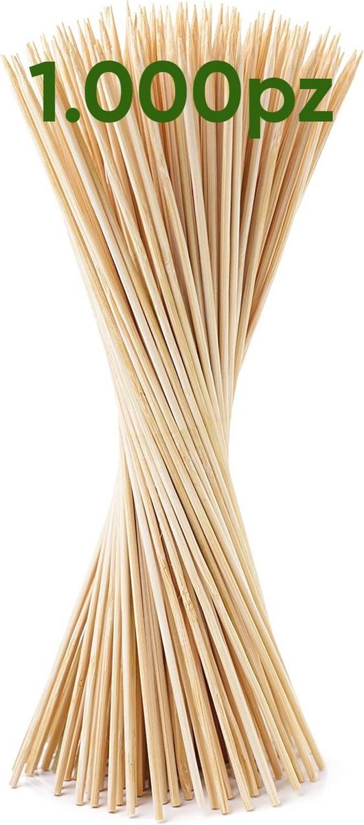 Houten Grill Spiezen 1000 Stuks - 25 cm x 3 mm - Ideaal voor Barbecue, Snacks, en Knutselen