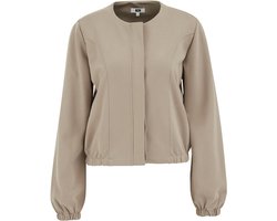 WE Fashion Dames bomberjack van sweatstof