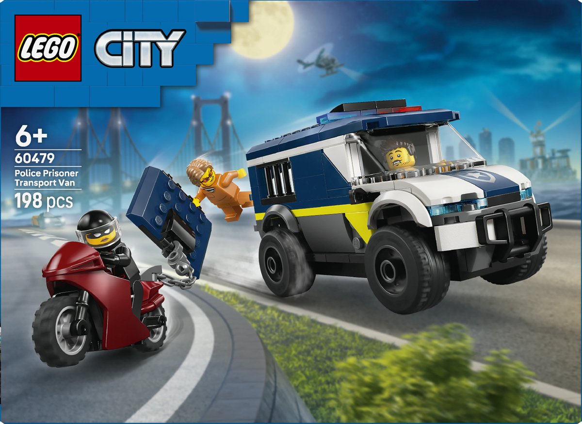 LEGO City - Politie Gevangenentransport Bouwpakket met Rollenspellen Speelgoed voor Kinderen - 60479 – foto 4