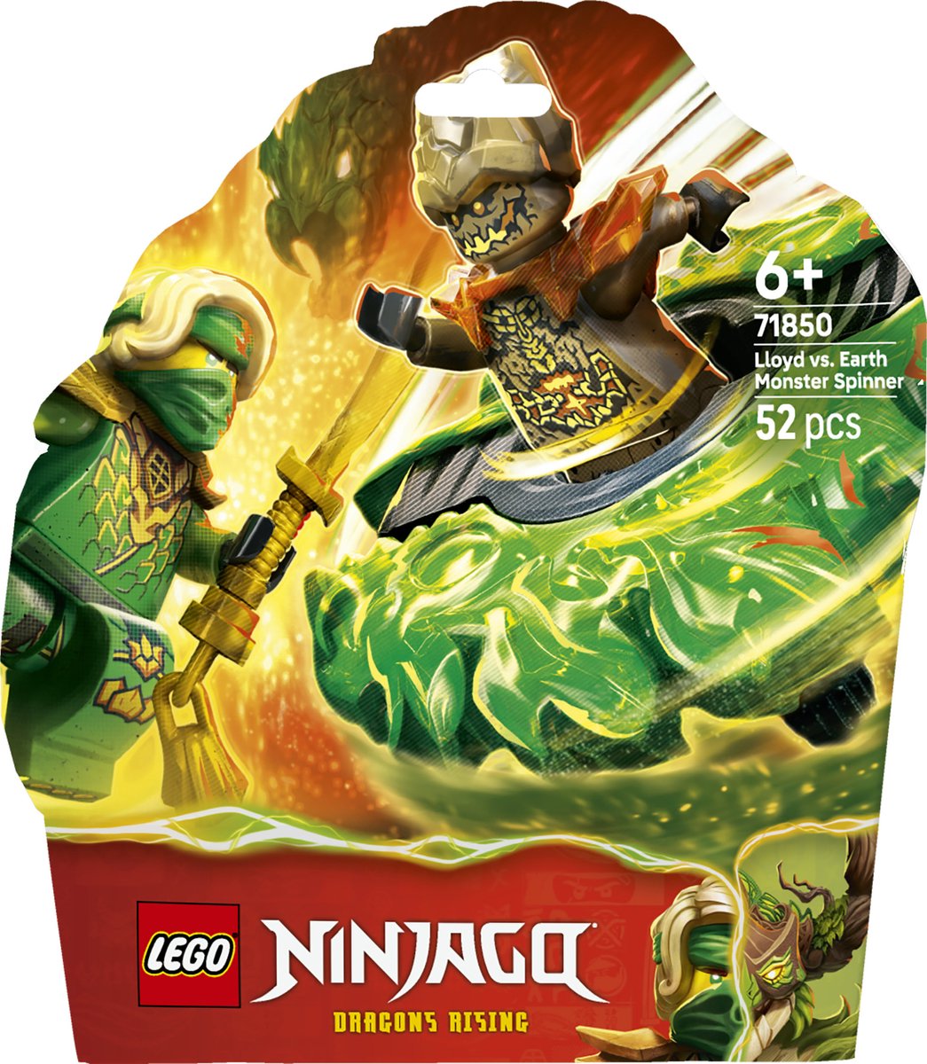 LEGO Ninjago - Lloyd vs. aardemonster in spinner Constructiespeelgoed thumbnail 2