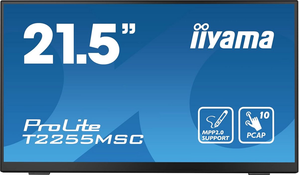 21,5 inch Full HD Capacitive Touchscreen Monitor met 10 Punten Multitouch en HDMI