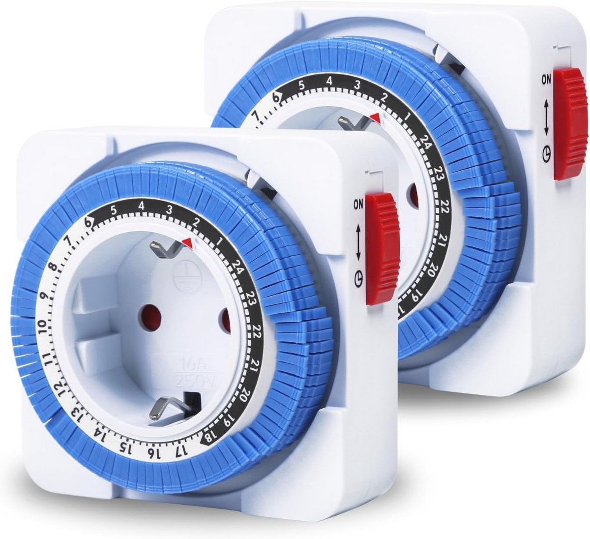 Programmeerbaar Timerstopcontact 220V - Dagprogramma 24 Uur - Hoogwaardige 16A Schakelaar