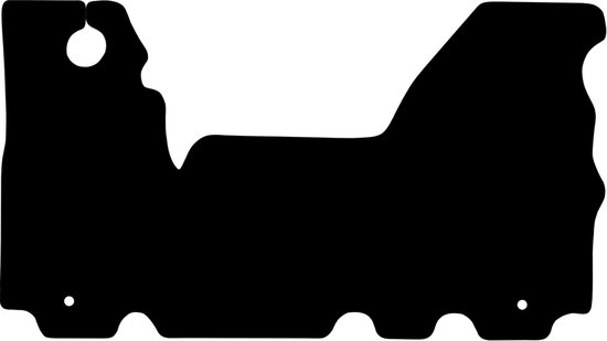 Tapis de voiture en caoutchouc Tapis de voiture Renault Master - Année de construction : 2003 - 2010 - Ajustement d'origine - 1 pièce