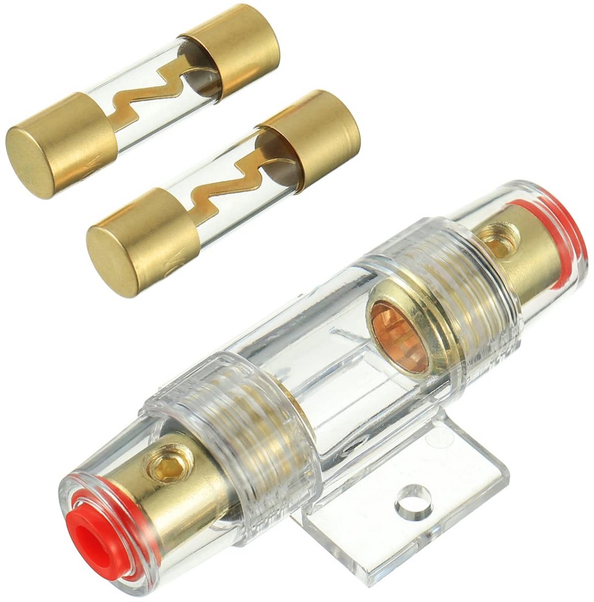 Portafusibile in linea placcato goud 50A voor Automotive Audio
