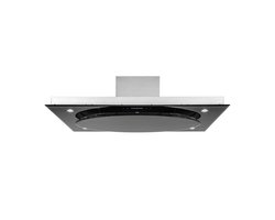 Klarstein Afzuigkap Secret Service - Afzuigkap, Wandafzuigkap, Afvoer, 3 Standen, Max. 647 m³/h, Roestvrijstaal, wandmontage, 110 cm Breed, 2 x Vetfilter, Afstandsbediening, Zilver-Zwart - 70 cm - Touch - Wit - Dampkap - Wasemkap