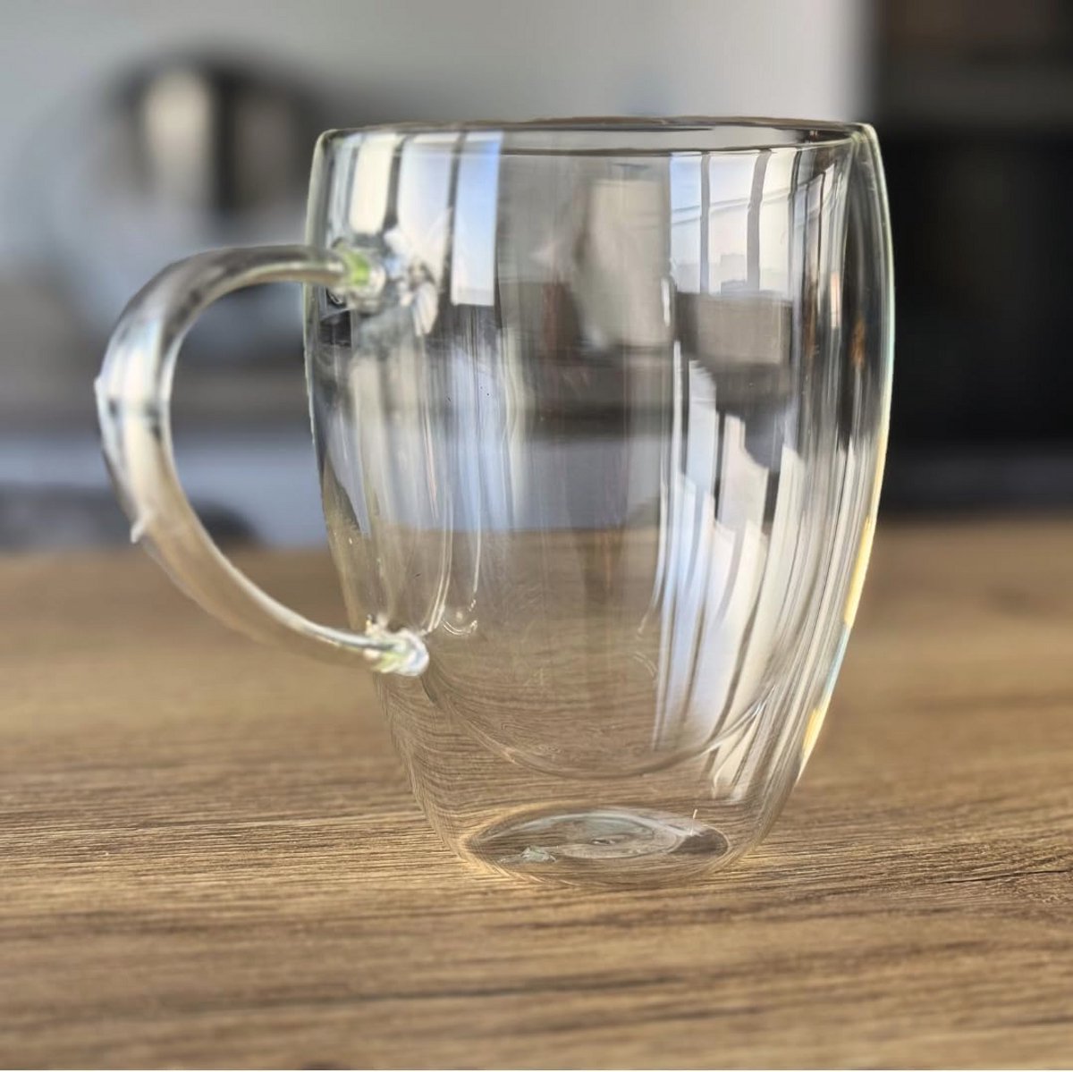 Set van 4 Thermoglazen met dubbele wand – Hittebestendig isolerend glas 350 ml
