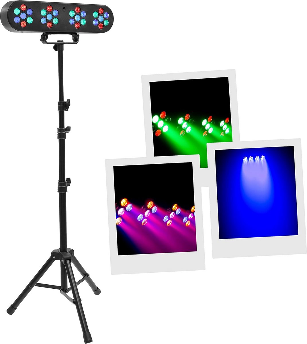 Krachtige LED Lichtset voor Feesten en Disco met Afstandsbediening