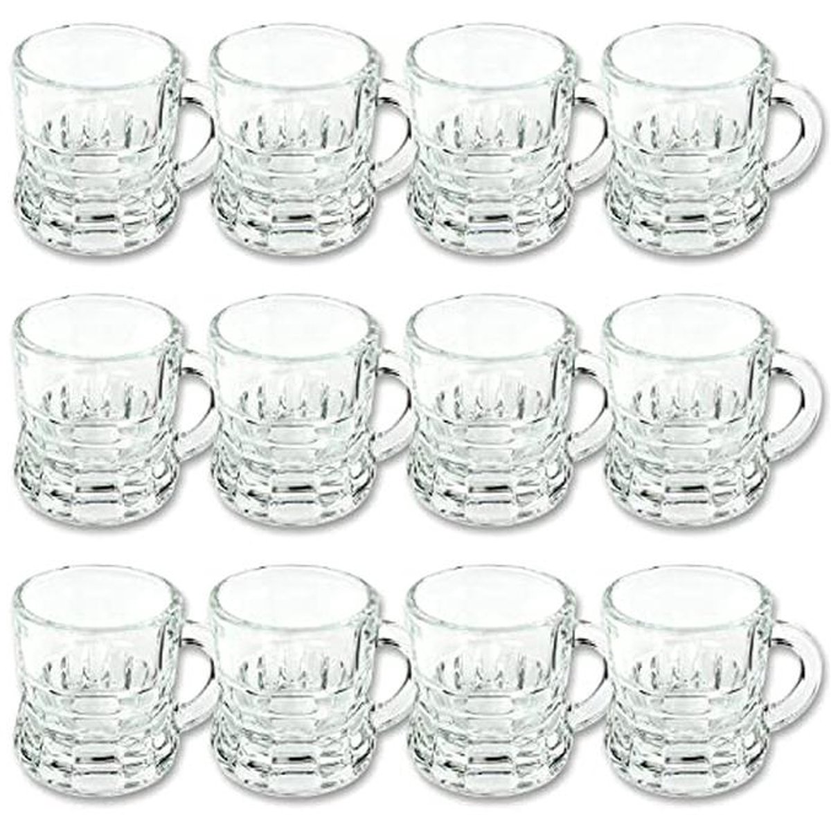 12 stuks shotglazen 3cl - Korte Stamper Shotglazen voor Bar en Feest