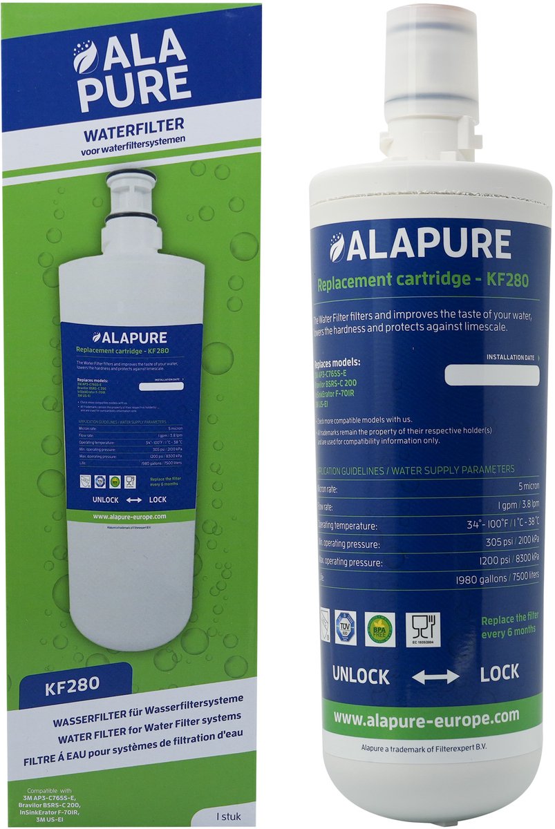 Alapure Waterfilter geschikt voor InSinkErator F-701R