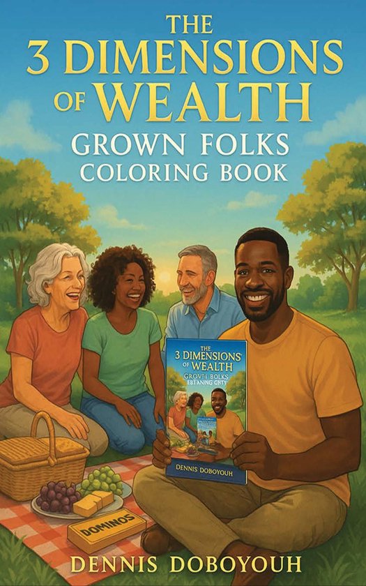 The 3 Dimensions of Wealth Family Coloring Book - cover