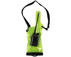 Waterdichte behuizing met Verstelbare Riem - Radio/walkietalkie Tas - Walkie-Talkies Waterdichte Case - Draagbare Radio Waterdichte Tas - Waterdichte Regendichte Tas Case Pouch - Voor Regen, Zwemmen, Waterparken - Transparante Groen