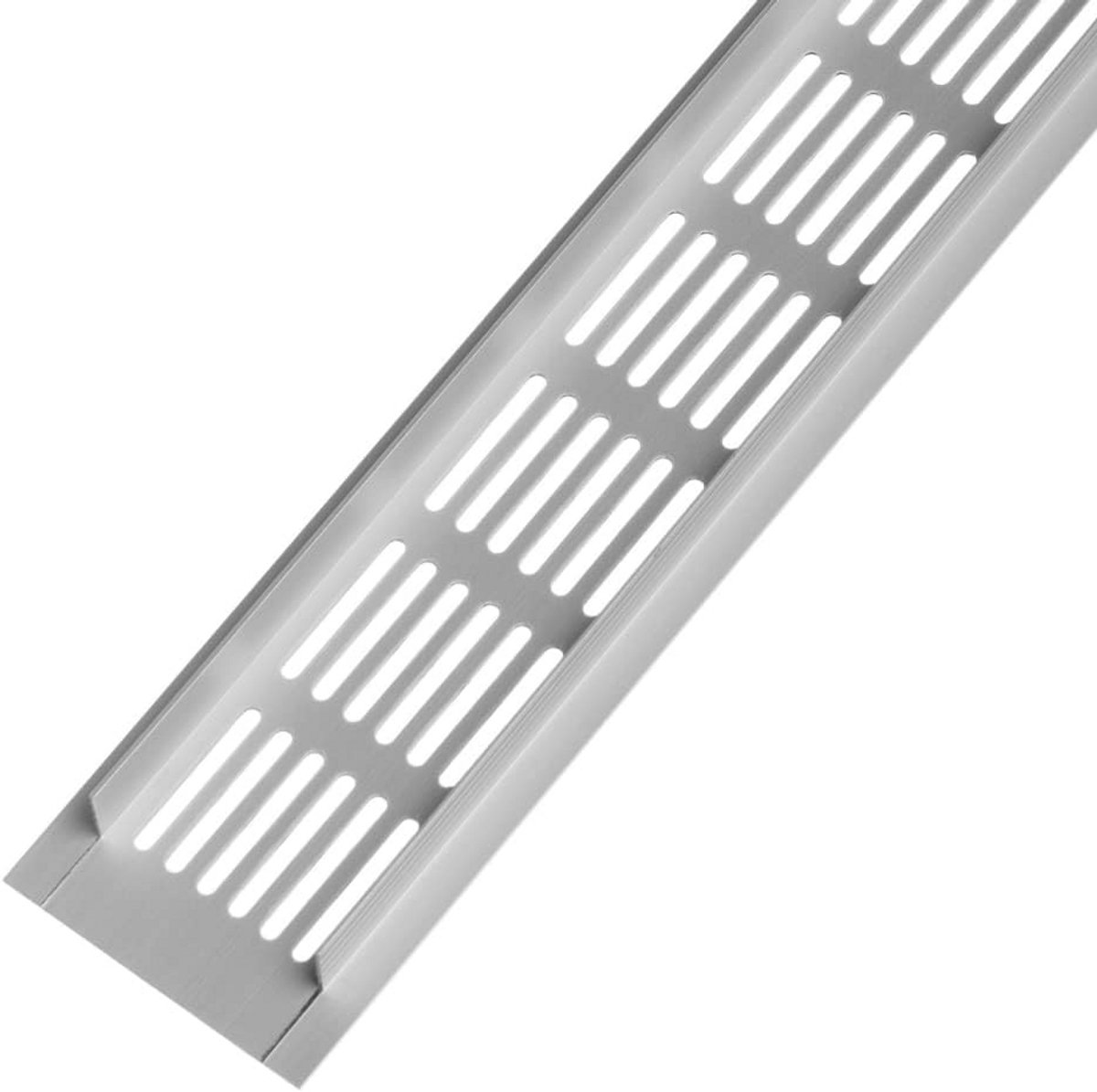 Aluminium Ventilatierooster 60 x 400 mm - Zilverkleurig voor Optimale Luchtcirculatie