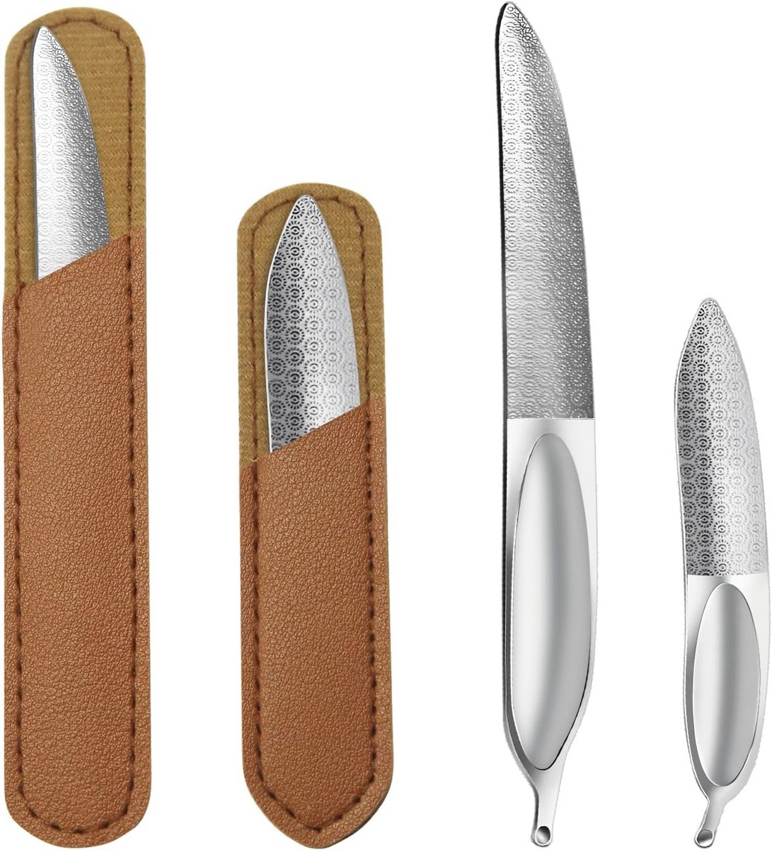 Metalen nagelvijlen voor professionele teenreparatie - Dubbelzijdig Roestvrij Staal