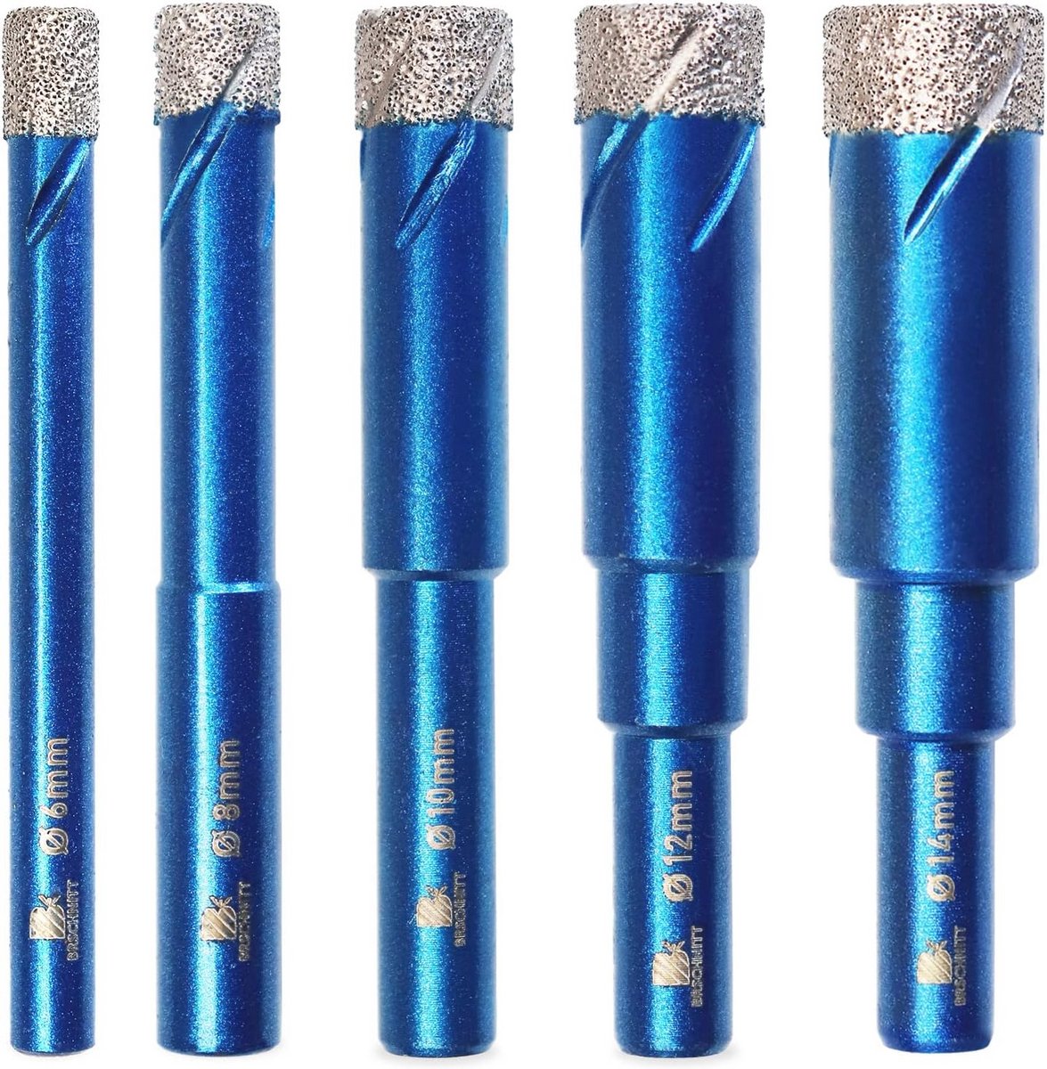 Diamant Boor Set voor Tegels en Steen - 5 Stuks Core Boor en Gatzaag