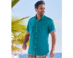 ATLAS FOR MEN - Popeline overhemd Yachting Sail Coast - Heren - Verkrijgbaar in grote maten - 4XL