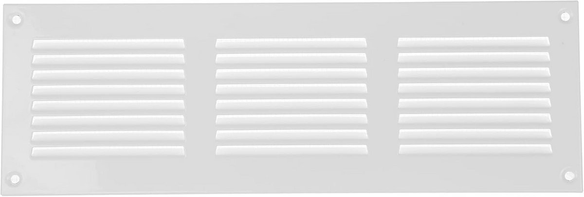 12x4 Inch Ventilatierooster voor Muur of Plafond | Duurzaam Staal met Insectenbescherming en UV-Bescherming