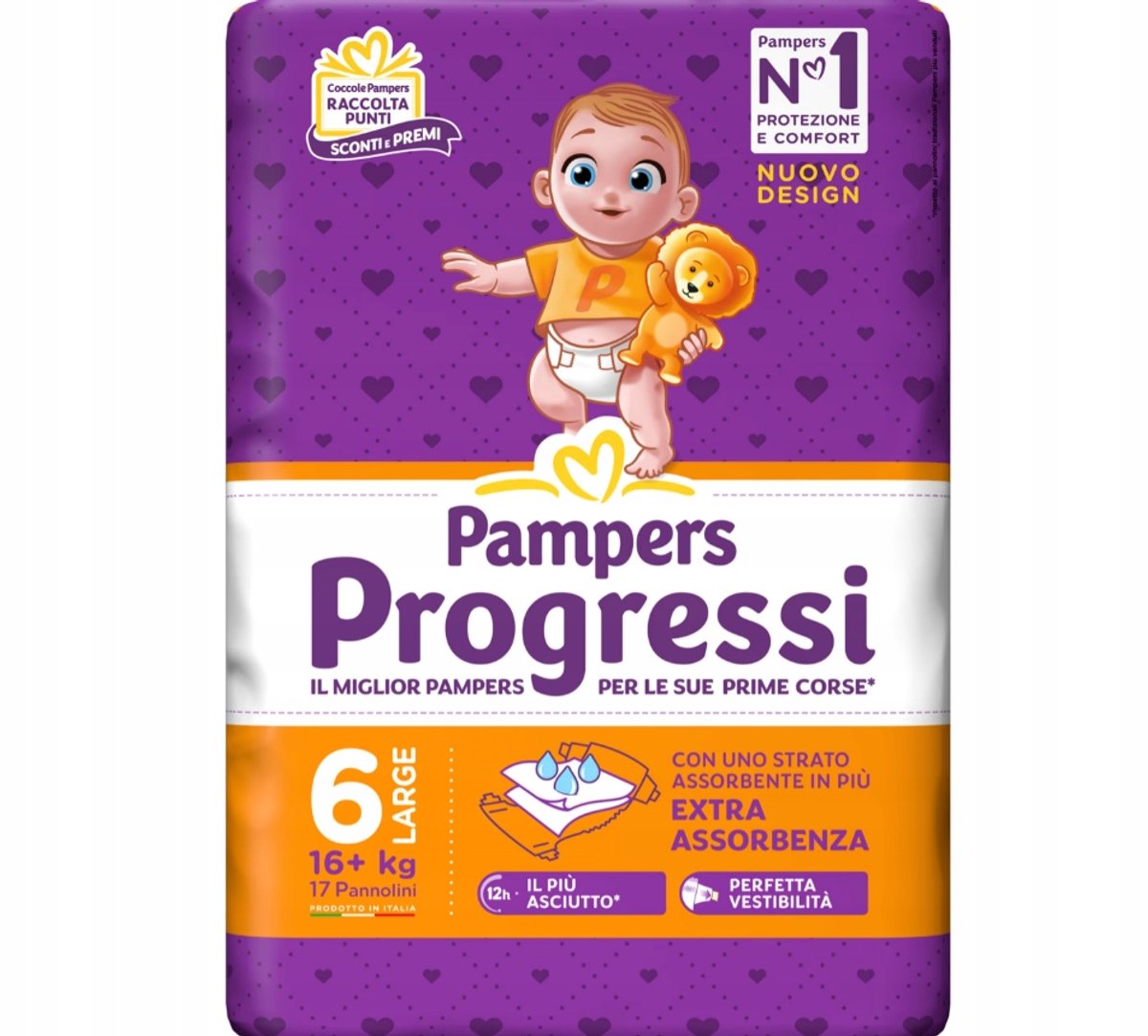 Pampers Progressi Maat 6 (16+ kg) - 17 Absorberende Luiers